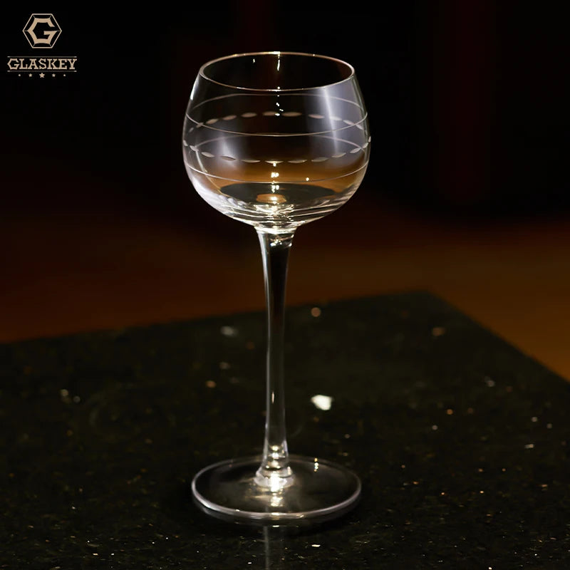 Handcrafted Etched Elegant Martini & Cocktail Glass Eternal Engraved Pattern Glass Goblets 150Ml