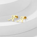 European American Cross-border New 26 English Letters Personalized Ins Style Stainless Steel English Letter Earrings Wholesale