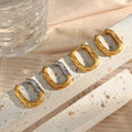Minimalist Stainless Steel Square Hollow Hoop Earrings Geometric Rectangular Women Ear Buckle Jewelry