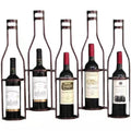 Italian Home Wine Rack Wall Mounting Metal Display for Ice Buckets and Beverage Tubs