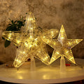 Christmas Tree Decoration Led Light Star Five-Pointed Star Lights Christmas Tree Lamp