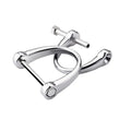 Manufacturers Wholesale Car Keychains High-end Hardware Zinc Alloy Horseshoe Buckles Custom Car Parts Keychain