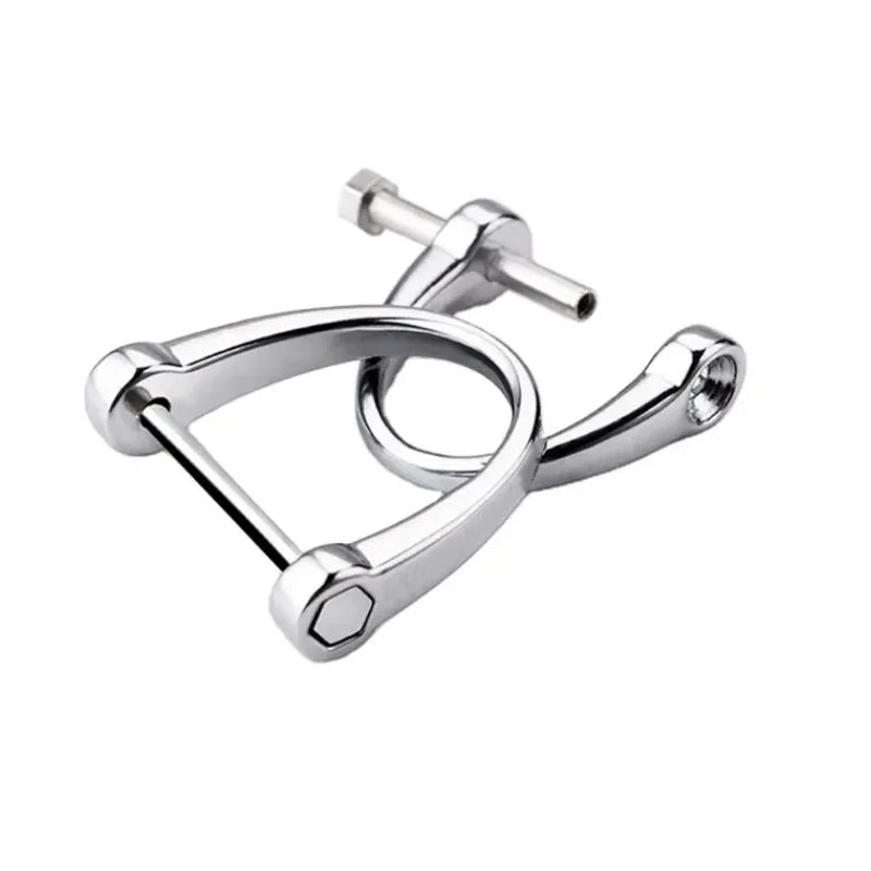 Manufacturers Wholesale Car Keychains High-end Hardware Zinc Alloy Horseshoe Buckles Custom Car Parts Keychain