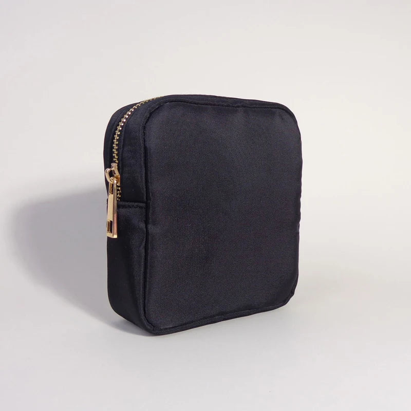 2024 High Quality Nylon Portable Makeup Pouch Mini Cosmetics Bag Travel Makeup Organizer Bag with Zipper for Purse