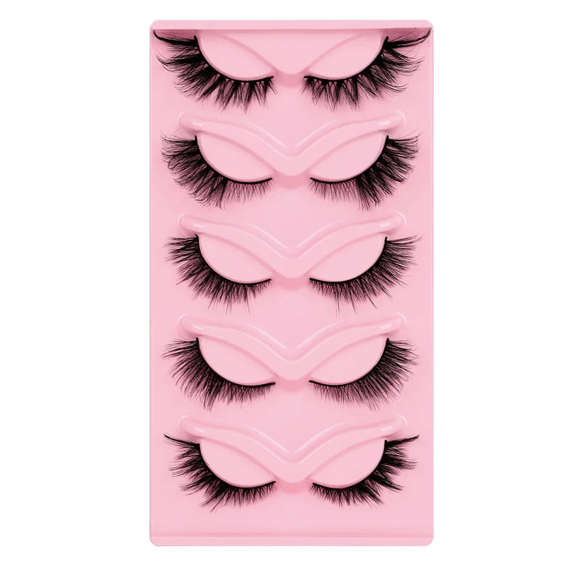 Cat Eye Lashes 3D Faux Mink Lashes Foxy New Lashes Winged Cat Eye Eyelashes Strip False Eyelashes Full Thick Eyelash