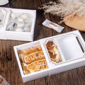 Wholesale Square Cardboard Macaron Chocolate Kraft Paper Bakery Boxes for Packaging Desserts With Clear Window