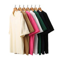 ET-003 Custom Heavyweight 270GSM Oversized Tee Shirt Crew Neck Tshirt Plain Oversized T Shirt for Men