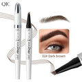 Natural Eyebrow Pen Waterproof Fork Tip Eyebrow 4 Heads Brow Liquid Eyebrow Pencil
