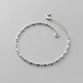 925 Sterling Silver Simple Bracelet Minimalist Geometric Shape Hand Charm Bracelets Fine Jewelry for Women