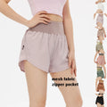 Polyester Spandex Gym Shorts Women Mesh Fabric Double Layer Sweat Shorts Custom Women Shorts