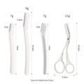 3 in 1 Stainless Steel Luxury Eyebrow Trimmer & Scissor Set with Zipper Bag