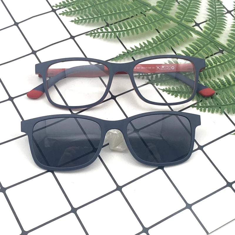 Vintage Polarized Sunglasses Men Women Clip on Eyeglasses Fashion Brand Multifunction Glasses Frame