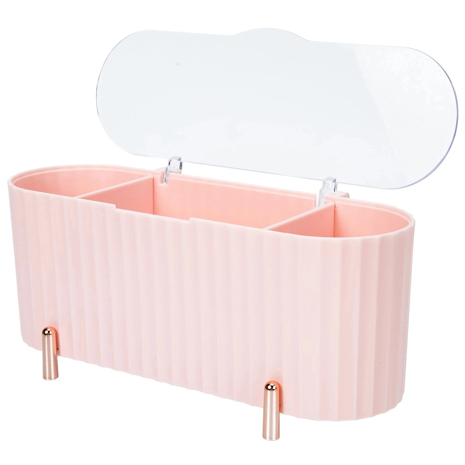 Multifunctional  Portable Plastic Cosmetic Storage Box Makeup Jewelry Container Desktop Organizer