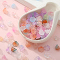 Wholesale  Colored Glaze Flower Loose Glass Beads  for DIY Jewelry Necklace Bracelets
