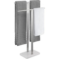 Elegant Stainless Steel Floor-Standing Bathroom Storage Rack Durable Hand Towel Rack for Toilet Supplies
