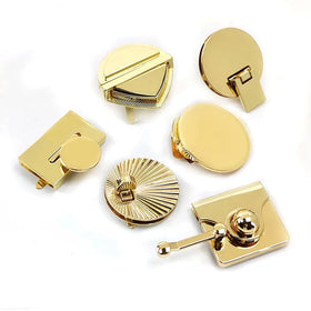 Deepeel KY2187 Handbag Hardware Accessories Decoration Bag Lock Closure Clasp Gold Twist Turn Lock