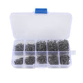 YOUME Black Carbon Steel Fishhooks 1000PCS/Box with Hole 3-12# Barbed Carp Fishing Accessories