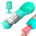 4 in 1 Pet Portable Travel Drinking Cup  Dog Water Bottle With Pet Supplies Dog Accessories Poop Shovel Poo Bags