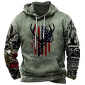 Wholesale New Style Autumn Men's Hooded DIY Long Casual Pullover Fleece Knitted Discharge Printed Sweater Coat 100% Polyester