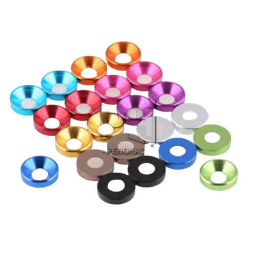 Aluminum Washer M2 M2.5 M3 M4 M5 M6 M8 Colourful Anodized Countersunk Head Bolt Washers Gasket