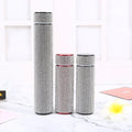 304 Stainless Steel 500ml Diamond Insulated LED Smart Bling Tumbler Cup with Rhinestones Water Bottle