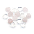 HZ Fashion Pendant Gemstone Pendant Gold Electroplated Heart Shape Necklace Pendant Crystal Chips