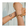 Fashionable Cuff Bracelet for Women High Quality Waterproof Gold Plated Stainless Steel Irregular Bangle Bracelet Jewelry
