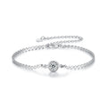 925 Sterling Silver Fashion Jewelry Moissanite Bangles for Woman Fine Jewelry Making Wholesale Custom 0.5 Ct Sparkling Bracelets