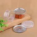 Plastic Factory Wholesale Plastic Can Jar for Nut Powder Cookie Plastic Container with Aluminum Easy Open Lid Cover