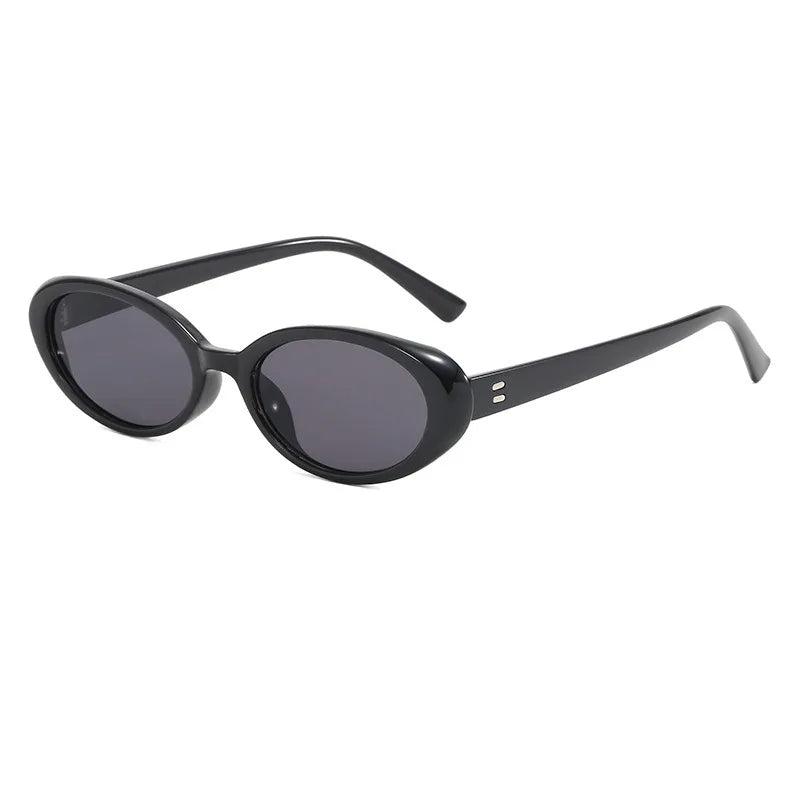BL-S24022 Simple Men's and Women's Sunglasses Retro Street Photo Sun Glasses New Small Oval Frame Sunglasses