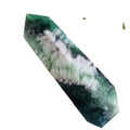 Wholesale Natural Crystal Feather Fluorite Wand Tower Healing Snowflakes Fluorite Point for Decoration