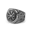 Viking Souvenir Stainless Steel Viking Ring Men Norse Amulet Viking Jewelry