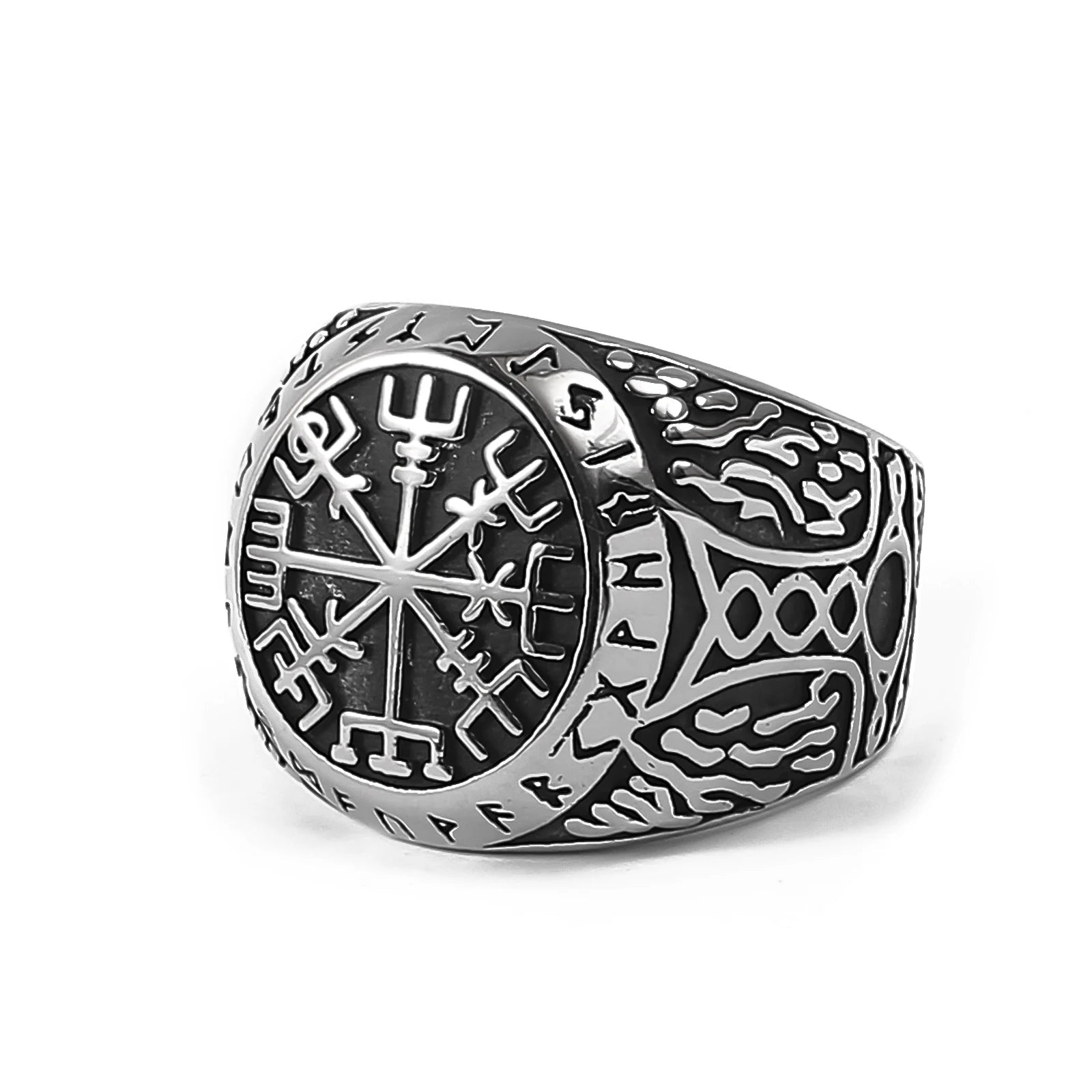 Viking Souvenir Stainless Steel Viking Ring Men Norse Amulet Viking Jewelry