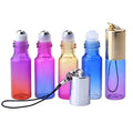 5ml  Ombre/gradient Roll on Glass Pendant Bottle With Key Chain Cap