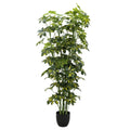 Dongguan Factory Cheap Real Touch 140CM 115PCS Leaves Artificial Schefflera Tree Faux Potted Bonsai Tree for Home Indoor Decor