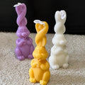 Easter Bunny Silicone Candle Mould for Sculpture Eco-Friendly Odorless Custom Logo in OPP Bag Packaging