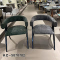 China Modern Furniture Manufacturer of Metal Dining Chair Banquet Chair with Fabric Cushion