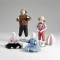Children's Full-Body FRP White Mannequin with Head for Window Display in Clothing Stores