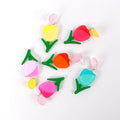 Wholesale Yiwu Small Commodities Tulip Ornaments Pretty Girl Best Friend Gift Colorful Flowers Acrylic Drop Earrings Romantic