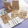 Stainless Steel Heart Butterfly Couple Bracelets for Mommy Grandma Sister Generation Friendship Fashion Jewelry Card Bracelet