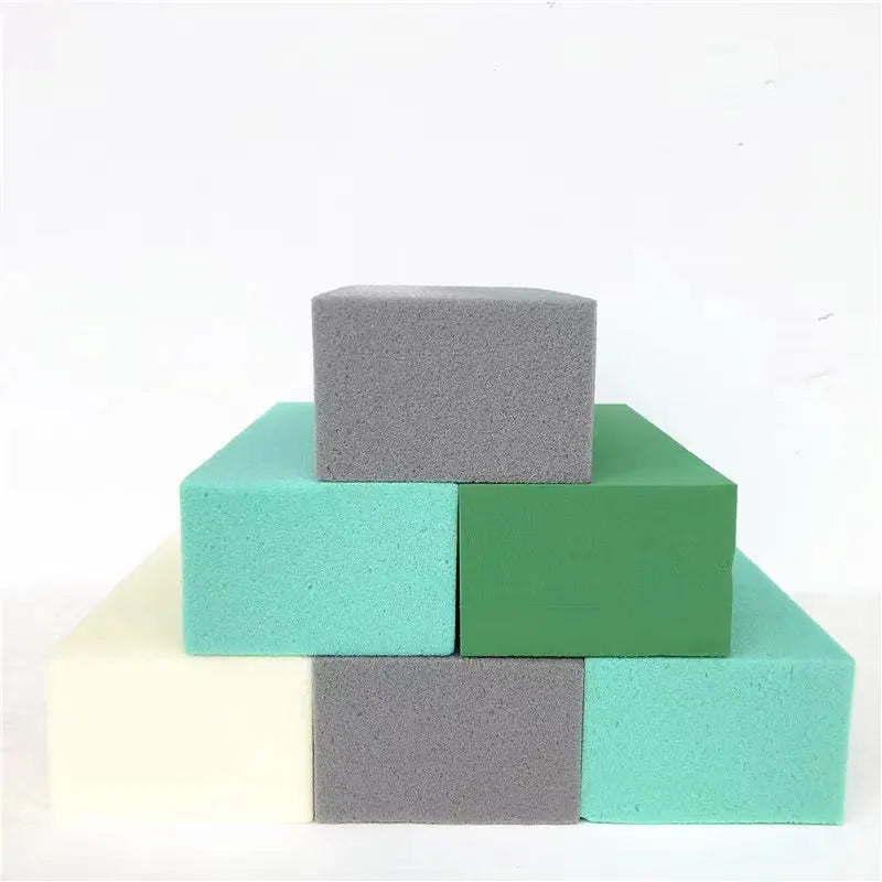 Wet Floral Foam Bricks Oasis Flower Arrangement Mud Block Green Preserved Fresh Flower FoamFlower Clay Fixing Foam for Flowers