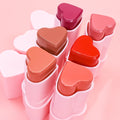 Wholesale Lip Cheek Face Makeup Natural Matte Cream Blusher Stick Vegan Private Label Heart Blush Stick