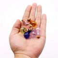1ml 2ml 3ml Colorful Small Glass Bottles & Jars with Cork Stoppers Screen Printing Carton Packed for Wedding Party Gifts