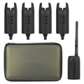 Wireless Digital Fishing Alarm Set Fishing Bite Sound Alert Kit Changeable Color LED Alarm Indicator with Portable Case
