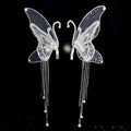 New Arrival Beautiful White Wedding Women Hair Accessories Tassel Butterfly Pearl Bridal Hair Clip