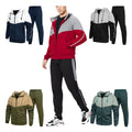 Custom Logo Oversized Sweat Jogging Sets Bulk Blank Polyester Jogger Sweatsuit Men Sport Jogging Track Suits Plain Men Tracksuit