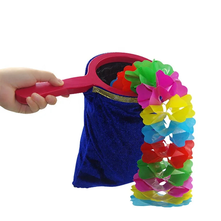 Hot Selling High Quality Customized Change Bag Magic Trick Big Flower Magic Change Bag Prop Toy Easy to Do Magic Toy