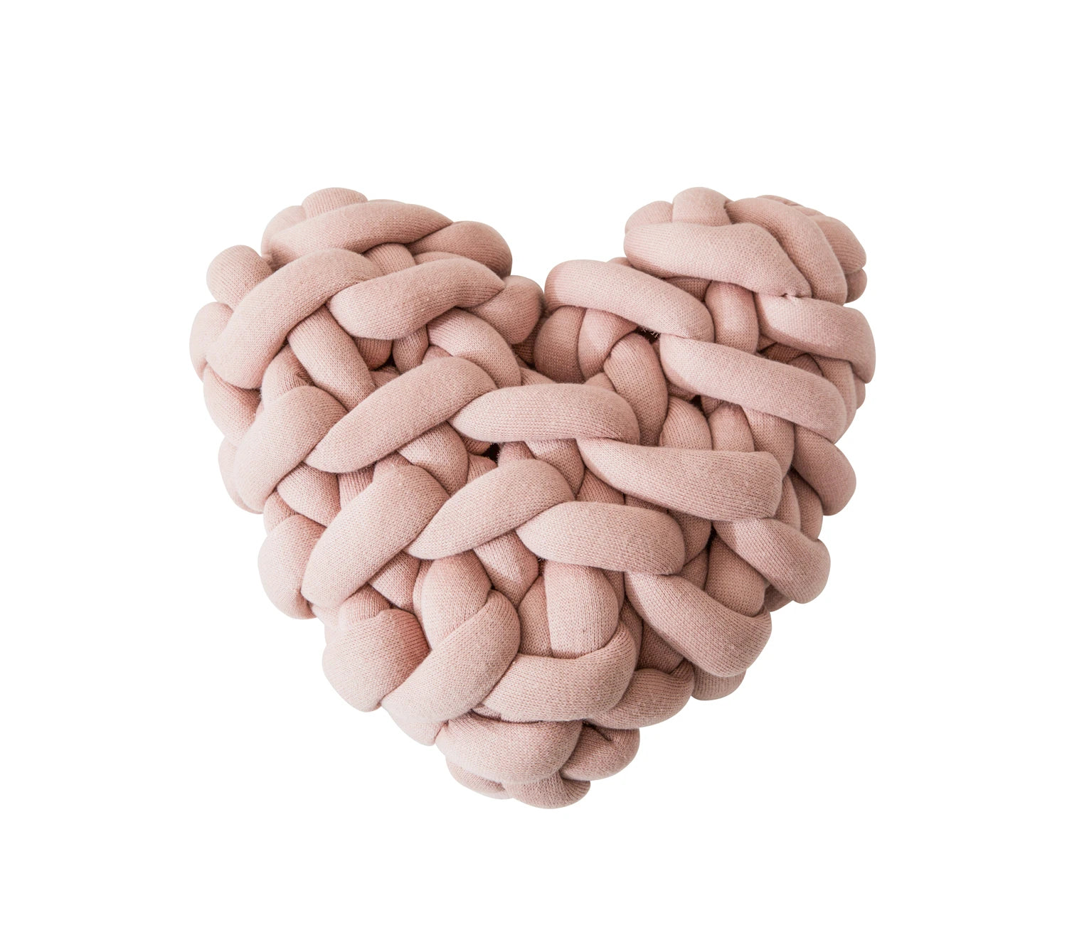 HT Cute Heart Knot Chunky Weight Pillow Magic Baby Ball Knot Knit Yarn Cushion Cover Home Decoration Bed Blanket Sofa Pillow