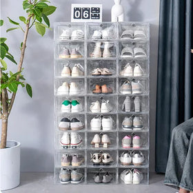 Plastic Box Shoe Storage Premium Drawer Shoe Box Sneaker and Shoe Organizer on Sales