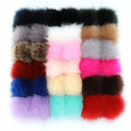 Wholesale Fluffy Furry Puff Ball Keyring Bulk Faux Fox Fur Pom Pom Keychain for Women